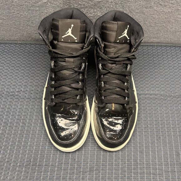 Size 8-Nike Air Jordan 1 Retro Black Patent Anti Gravity - Picture 3 of 10